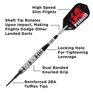 [REFURBISHED] Viper Pitbull Darts 90% Tungsten Soft Tip Darts Diamond Cut and Ringed Barrel 18 Grams Refurbished Refurbished GLD Products 