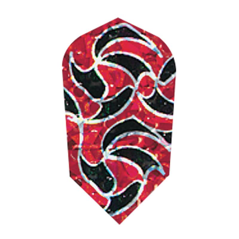 Dimplex Red Harrows Dimplex Slim Dart Flights — Red/Black/Silver