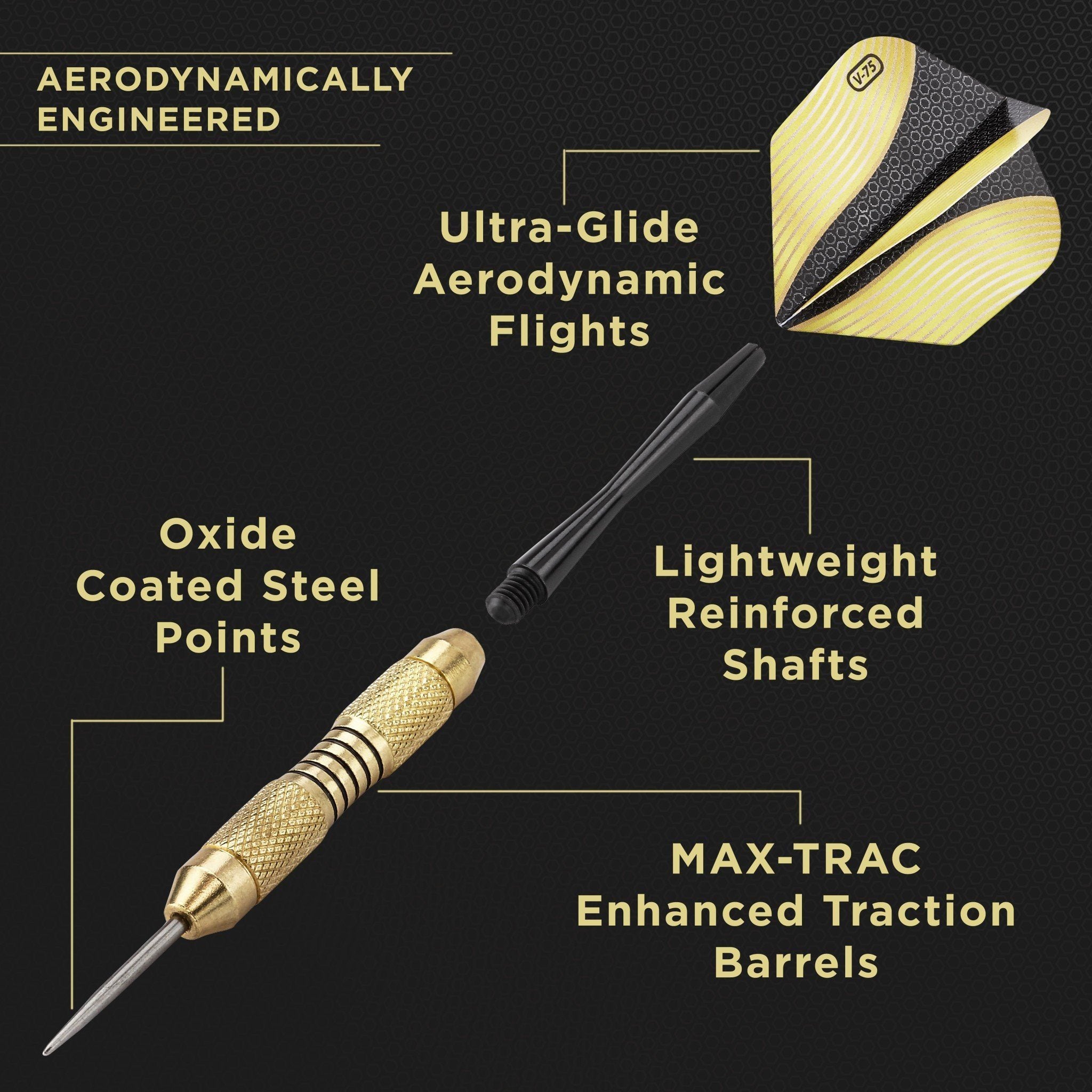 [REFURBISHED] Fat Cat Deluxe Steel Tip Darts 23 Grams Refurbished Refurbished GLD Products 