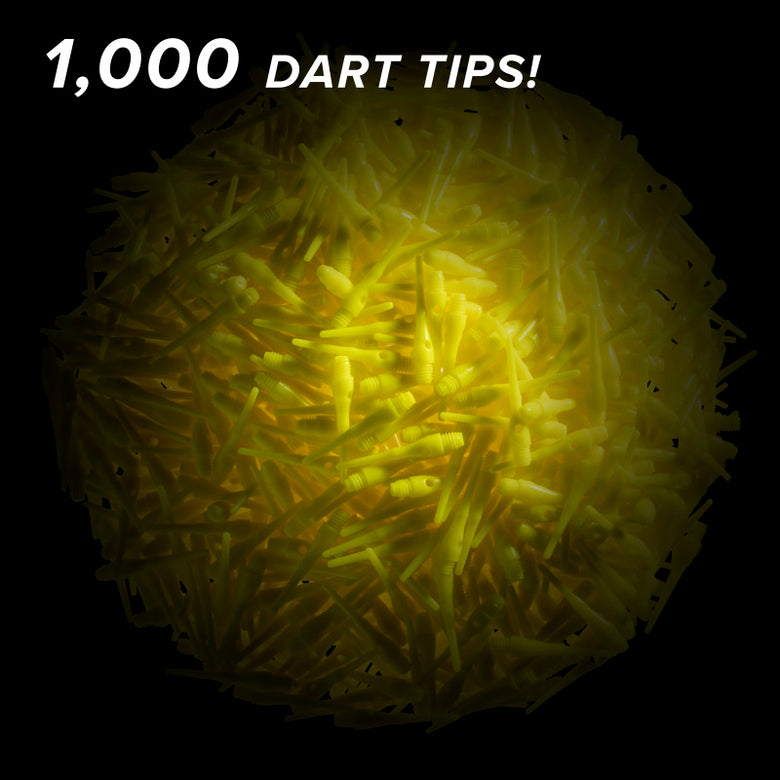 Viper Tufflex Tips III 2BA 1000Ct Soft Dart Tips Yellow