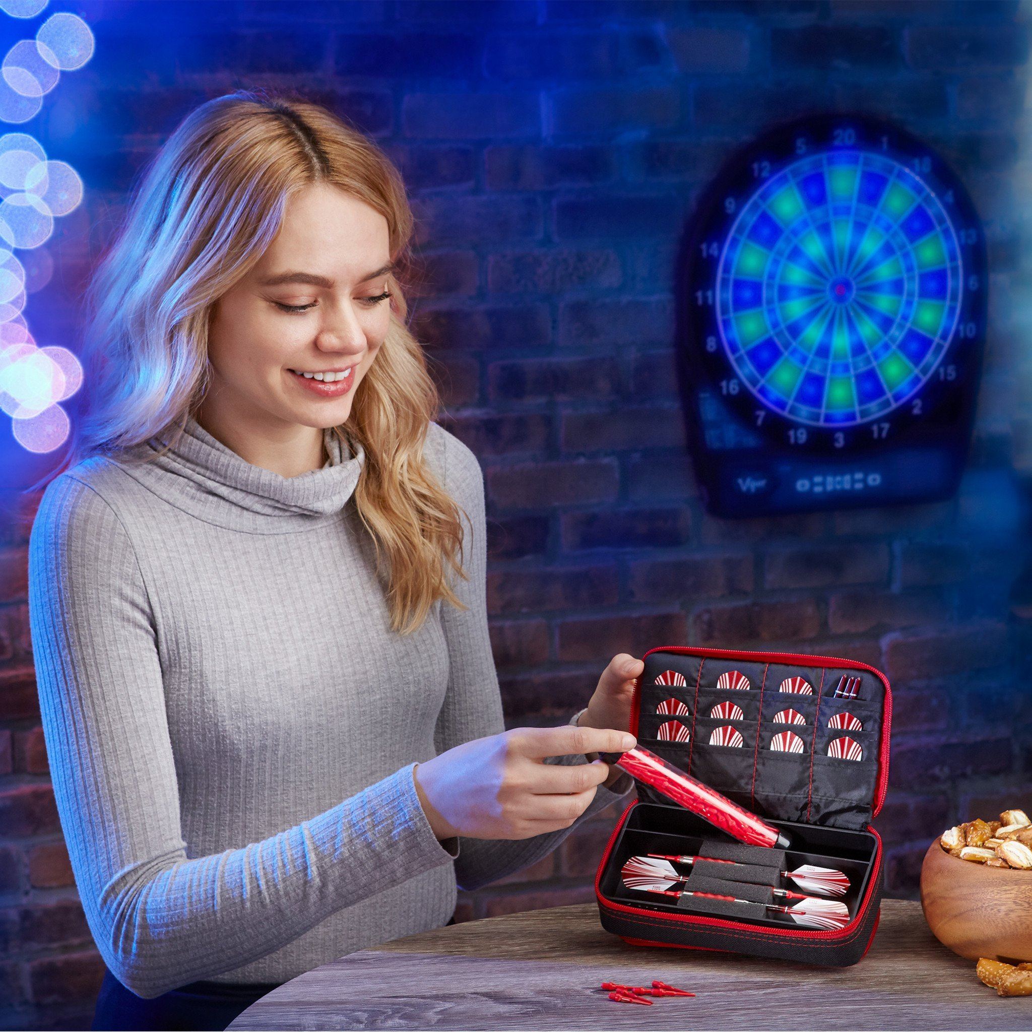 [REFURBISHED] Casemaster Plazma Plus Dart Case Black with Ruby Zipper and Phone Pocket Refurbished Refurbished GLD Products 