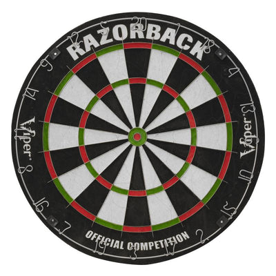 Viper Razorback Sisal Dartboard & Metropolitan Mahogany Cabinet Darts Viper 