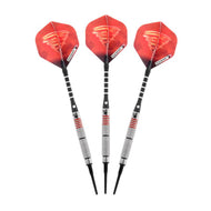 Elkadart Tornado 90% Tungsten Soft Tip Dart Set 3 Red and 4 Black Rings Soft-Tip Darts Elkadart 