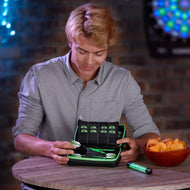 [REFURBISHED] Casemaster Plazma Pro Dart Case Black with Green Trim and Phone Pocket Refurbished Refurbished GLD Products 