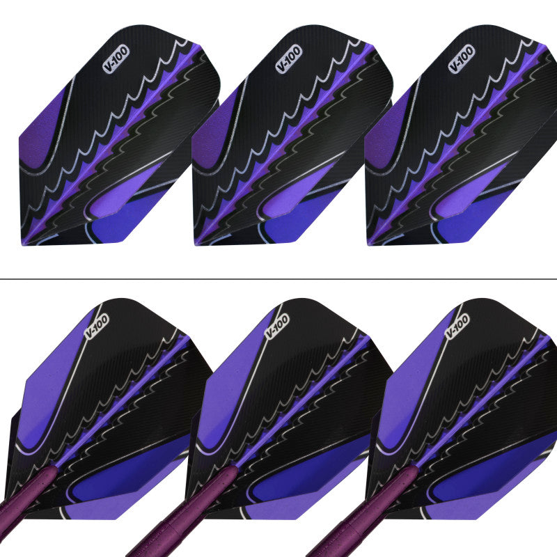 Viper Black Flux 90% Tungsten Steel or Soft Tip Conversion Darts Purple 20 Grams