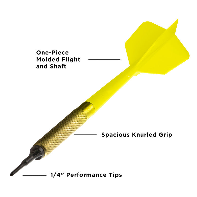 Viper Commercial Brass Bar Darts - Bag of 45 Darts - Yellow