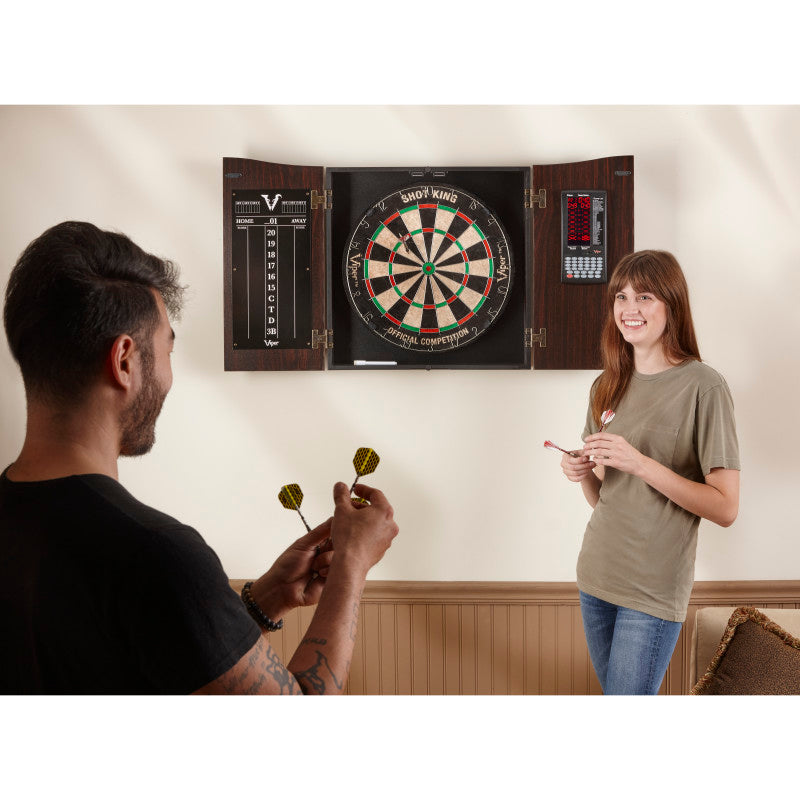 Viper Vault Deluxe Dartboard Cabinet with Pro Score