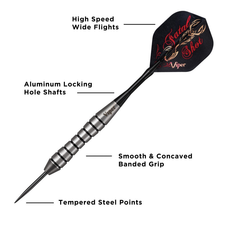 Viper Underground Steel Tip Darts Fatal Shot 24 Grams