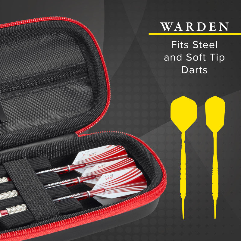 Casemaster Warden Dart Case with Red Zipper