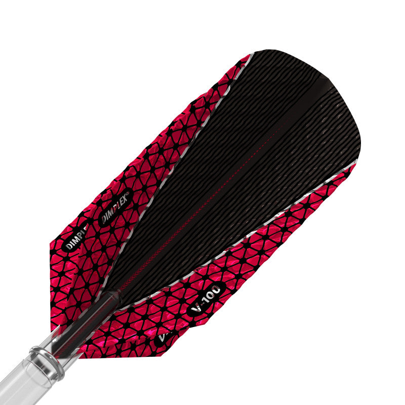 Viper Dimplex Dart Flights Slim Metallic Red V-100 Series