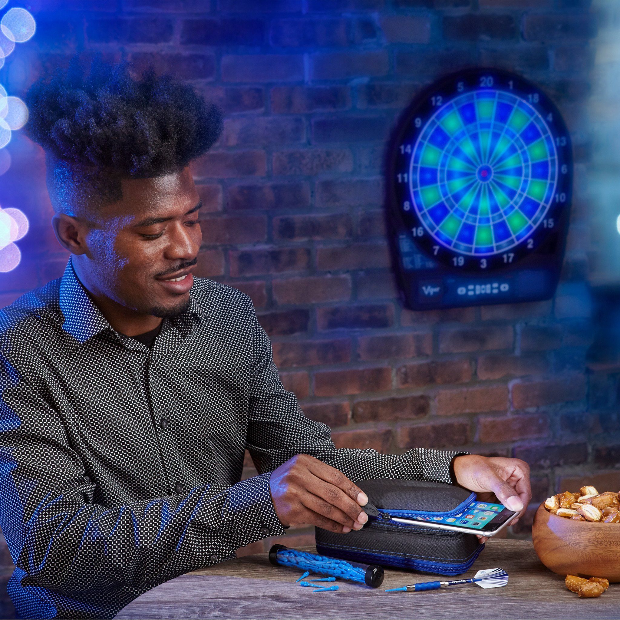 [REFURBISHED] Casemaster Plazma Plus Dart Case Black with Sapphire Zipper and Phone Pocket Refurbished Refurbished GLD Products 