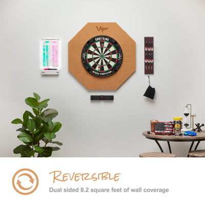 Viper Octagonal Wall Defender Dartboard Surround Cork