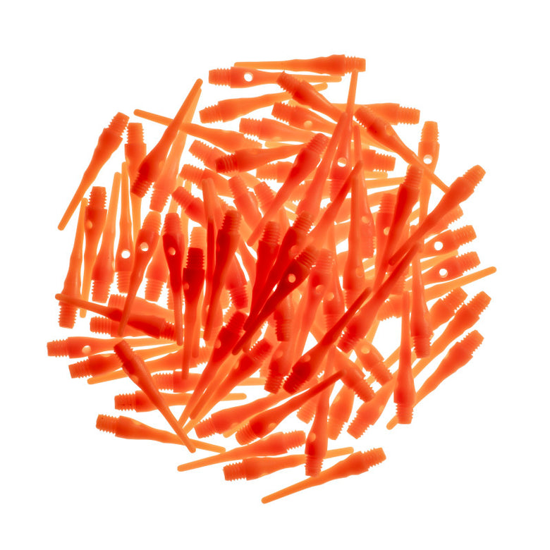 Viper Tufflex Tips III 2BA Neon Orange 100Ct Soft Dart Tips