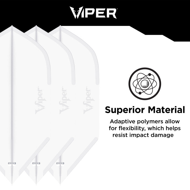 Viper Cool Molded Dart Flights Slim Clear