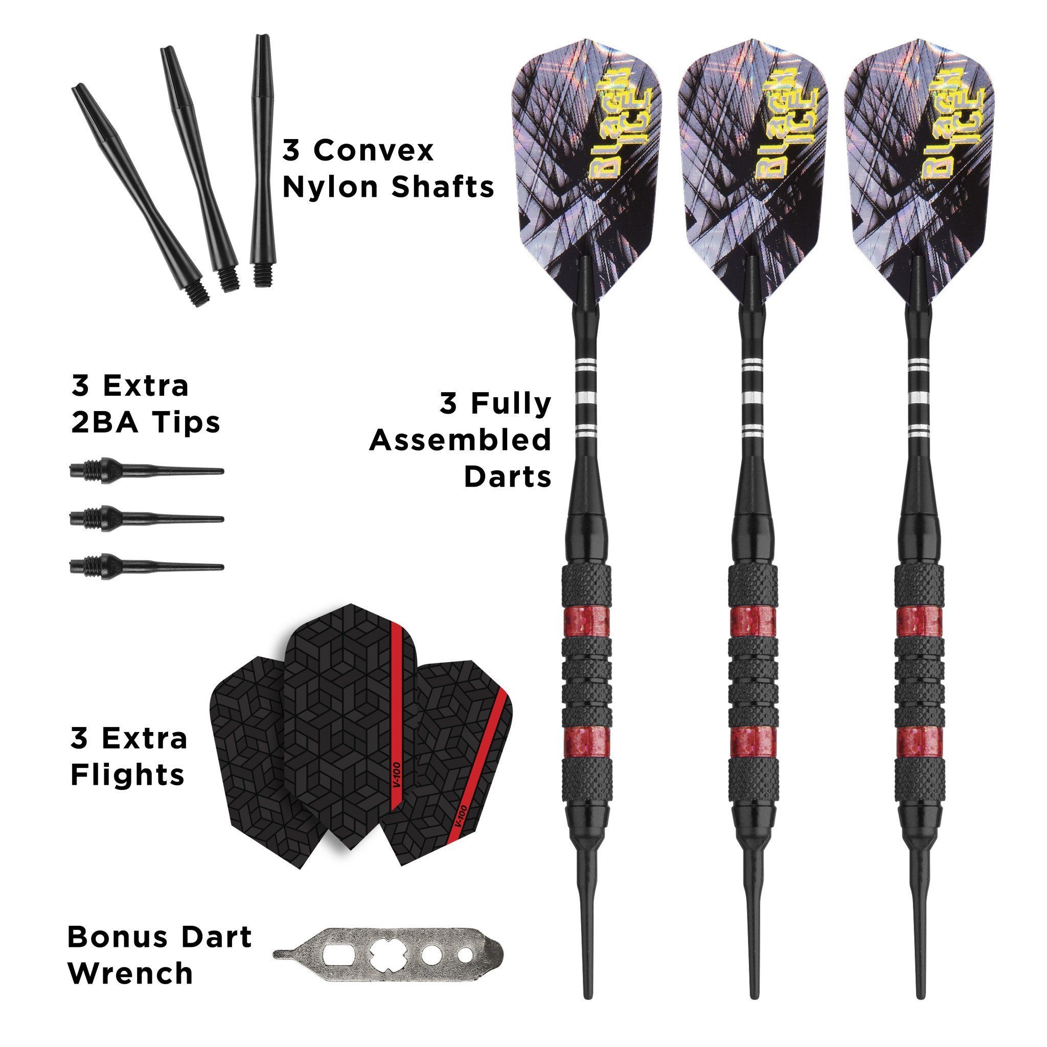 [REFURBISHED] Viper Black Ice Red Soft Tip Darts Refurbished Refurbished GLD Products 