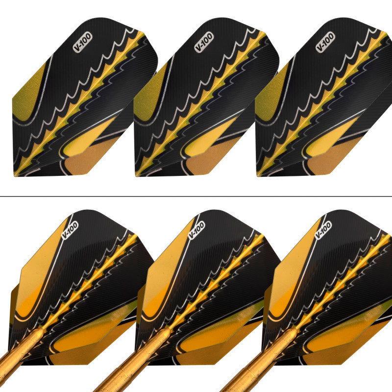 Viper Black Flux 90% Tungsten Steel or Soft Tip Conversion Darts Gold 20 Grams