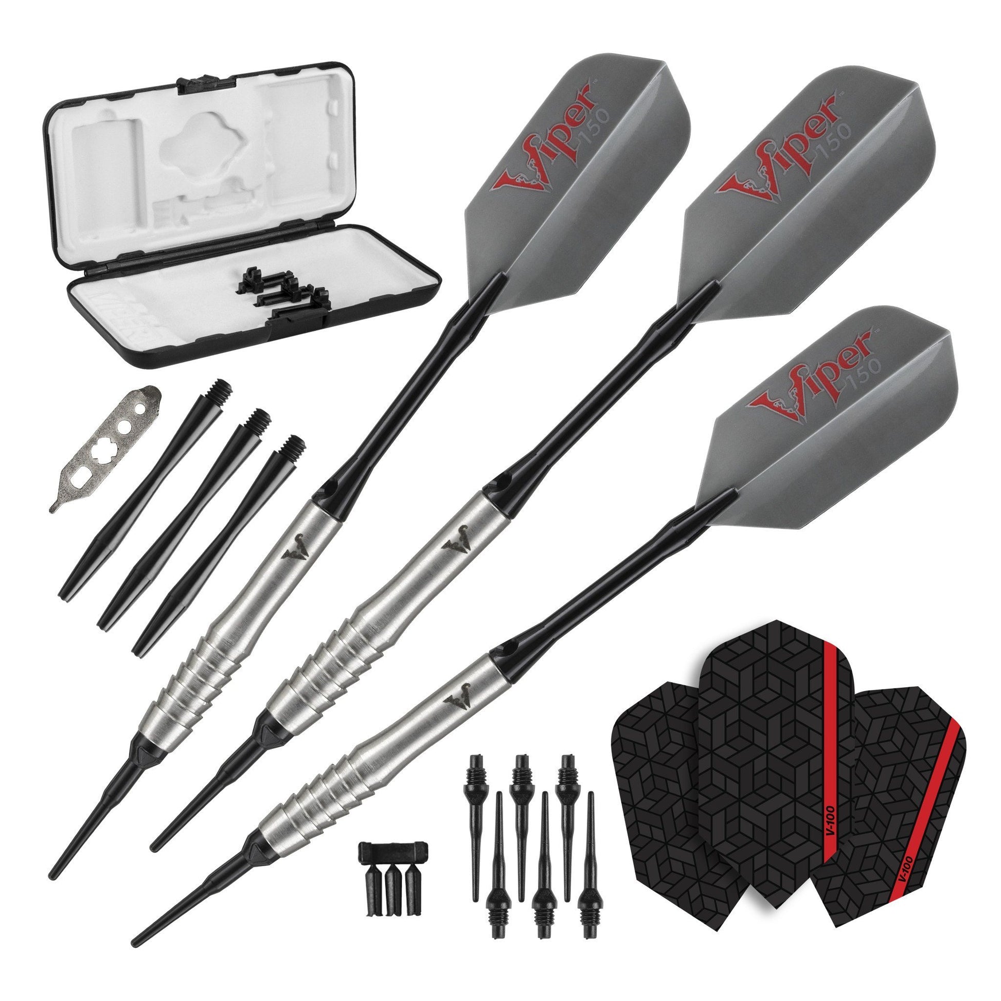 [REFURBISHED] Viper V-Factor Darts 90% Tungsten Soft Tip Darts Shark Fin Barrel 20 Grams Refurbished Refurbished GLD Products 