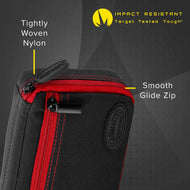 [REFURBISHED] Casemaster Plazma Dart Case Black with Ruby Zipper Refurbished Refurbished GLD Products 
