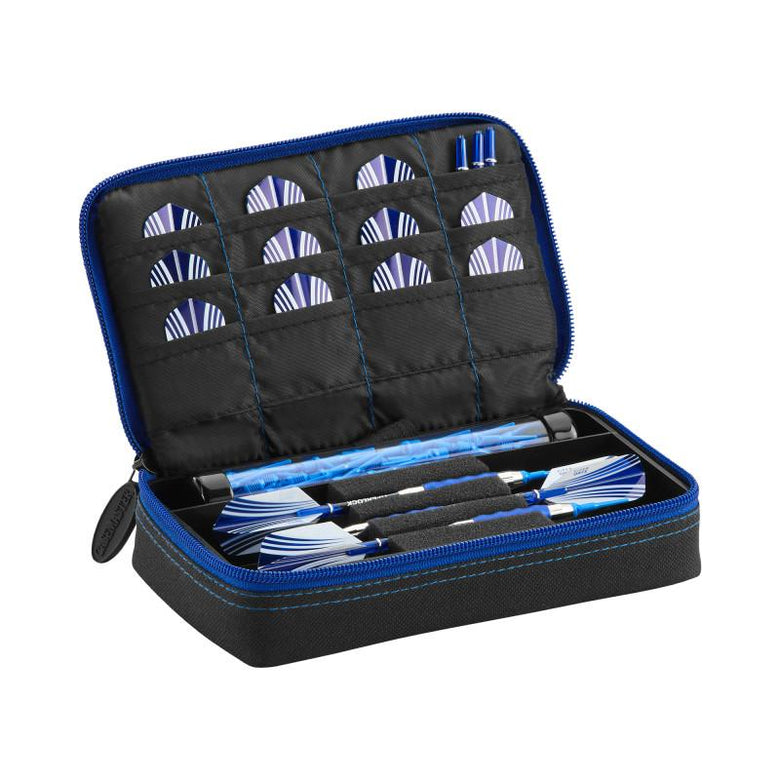 Casemaster Plazma Dart Case Black with Sapphire Zipper Dart Cases Casemaster 