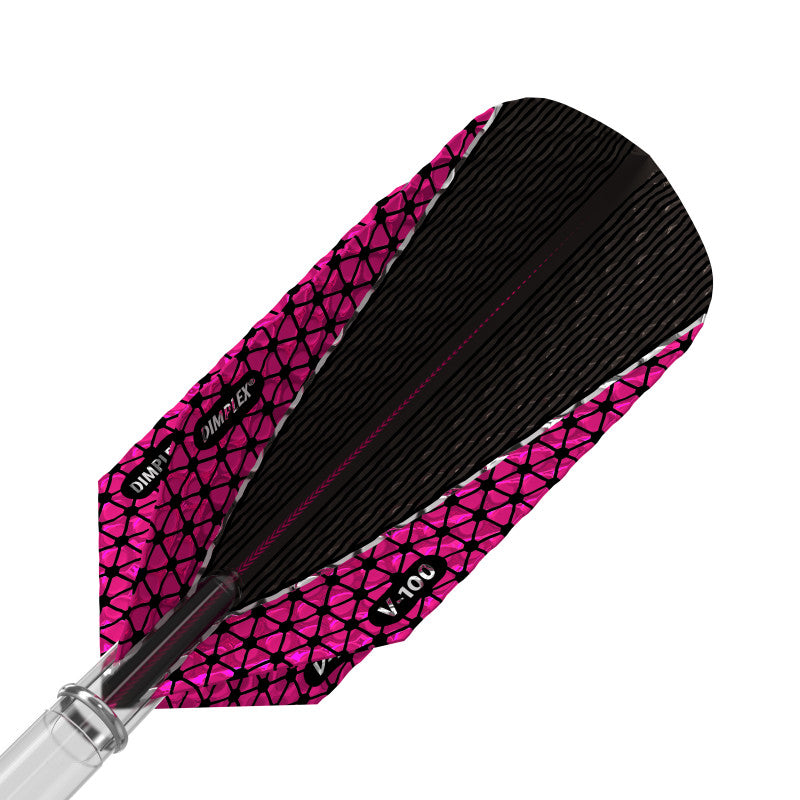 Viper Dimplex Dart Flights Slim Metallic Pink V-100 Series