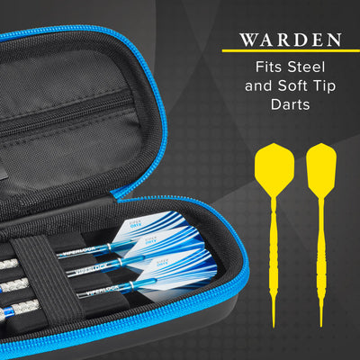 Casemaster Warden Dart Case with Blue Zipper