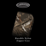 Casemaster by GLD Products brown camouflage nylon zipper case displayed against black background