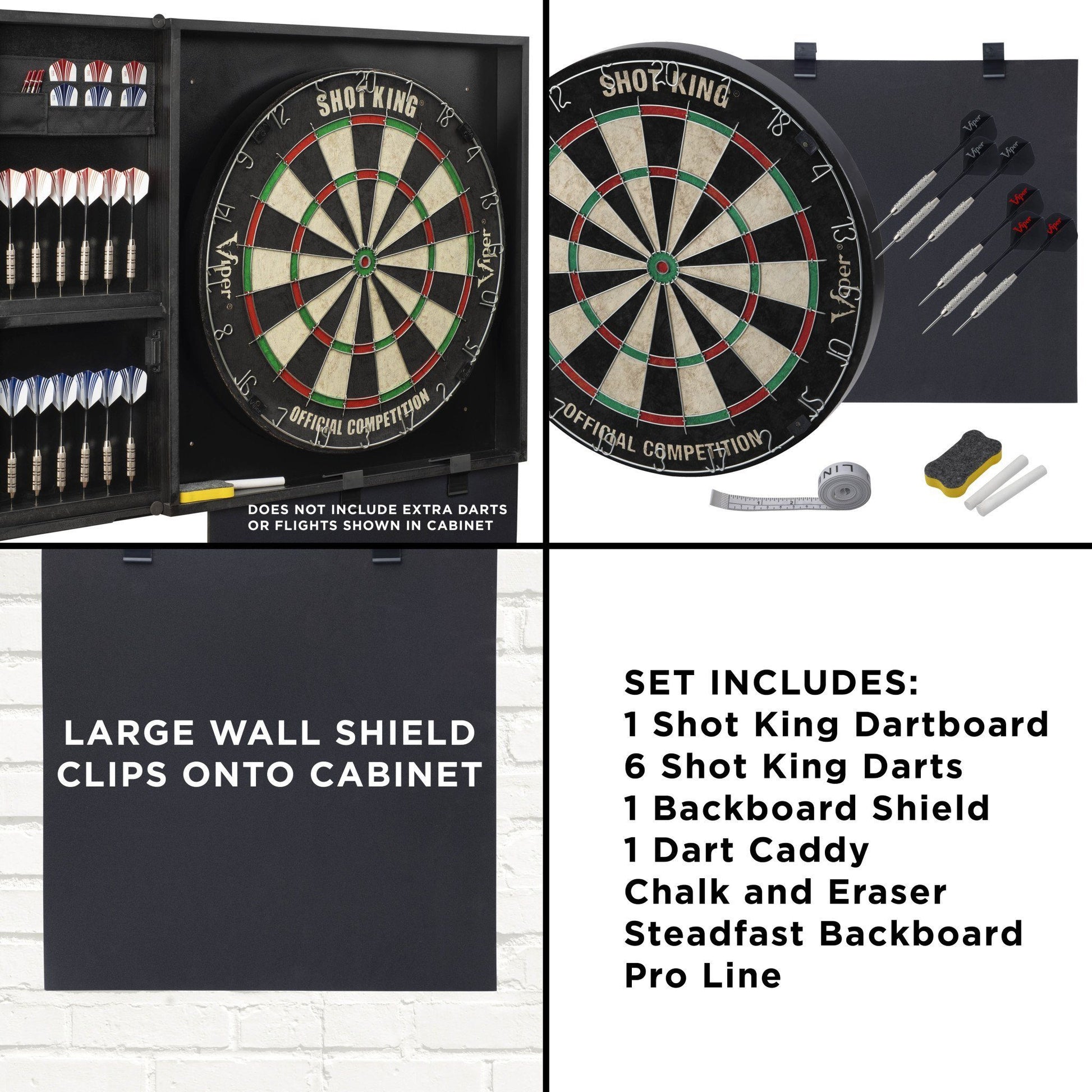 [REFURBISHED] Viper Steadfast Backboard with Shot King Sisal Dartboard Refurbished Refurbished GLD Products 