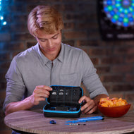 [REFURBISHED] Casemaster Plazma Pro Dart Case Black with Blue Trim and Phone Pocket Refurbished Refurbished GLD Products 