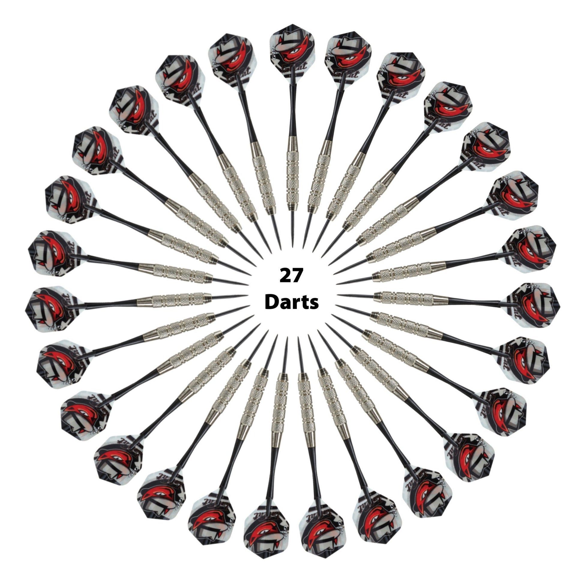 [REFURBISHED] Fat Cat Darts in a Jar Steel Tip 19 Grams 27 Count Refurbished Refurbished GLD Products 