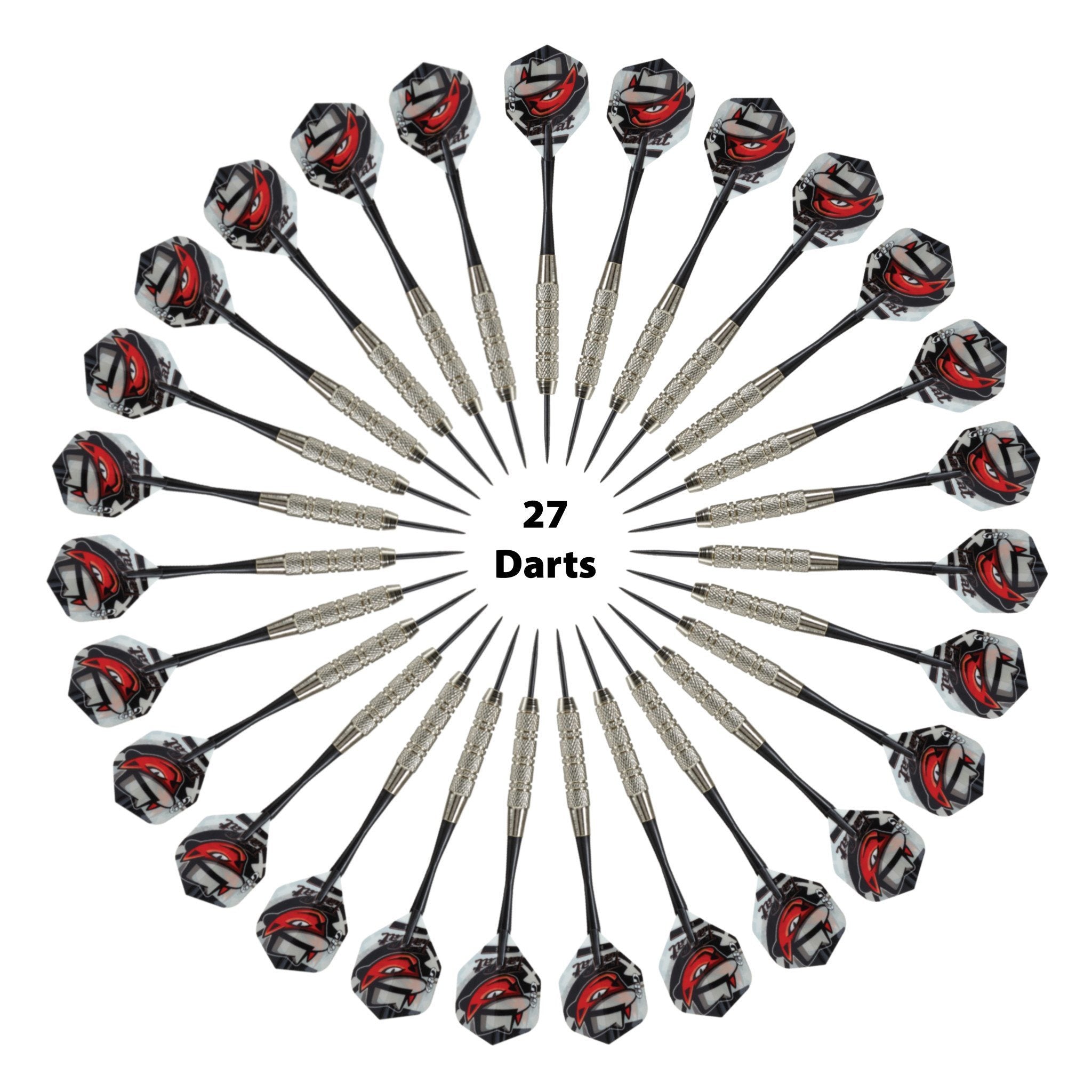 [REFURBISHED] Fat Cat Darts in a Jar Steel Tip 19 Grams 27 Count Refurbished Refurbished GLD Products 