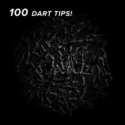 Viper Tufflex Tips II 1/4" Black 100Ct Soft Dart Tips