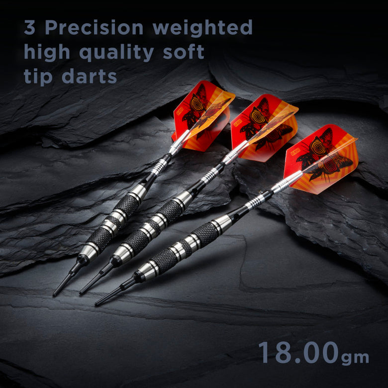 Viper The Freak Soft Tip Darts 3 Knurled Rings Barrel 18 Grams