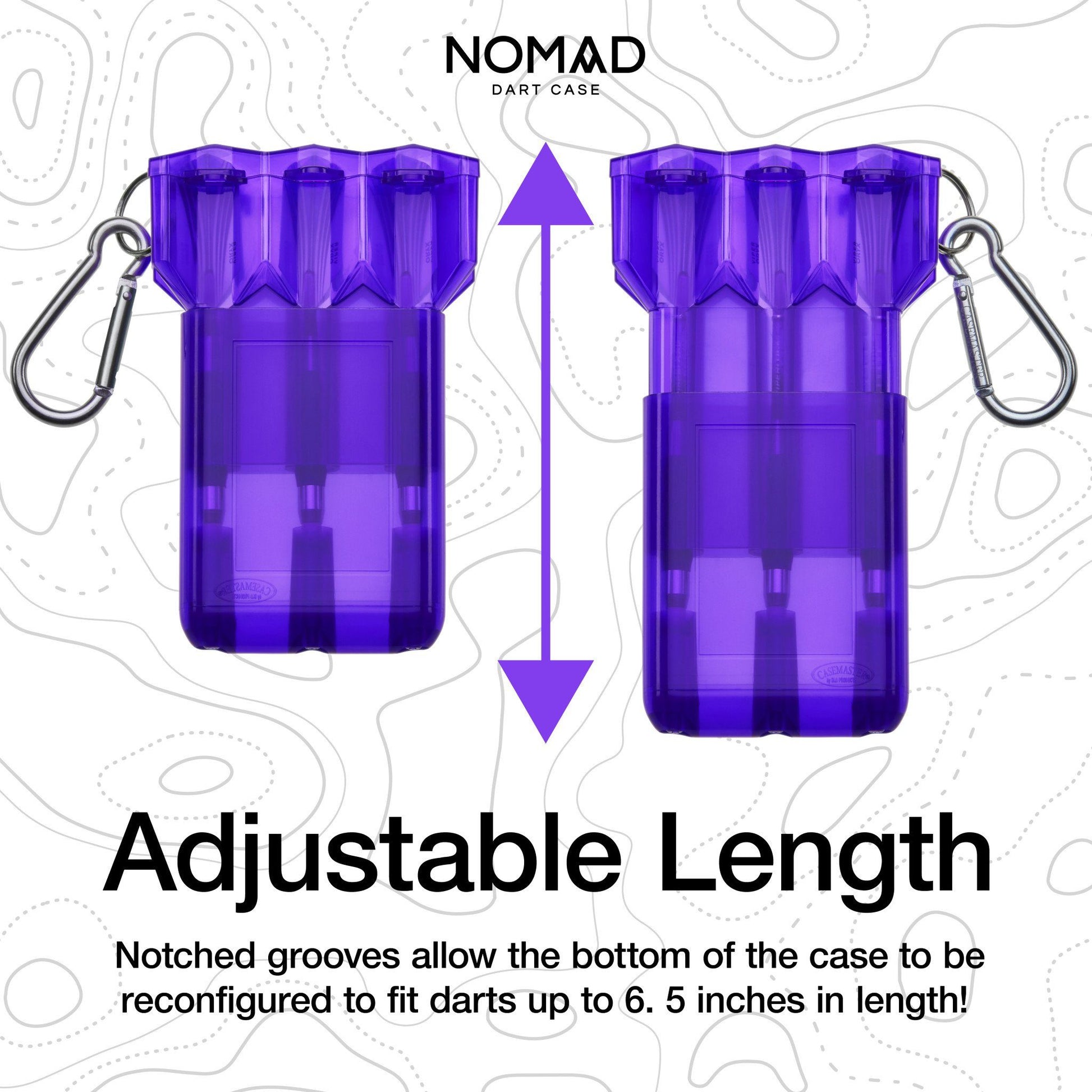 [REFURBISHED] Casemaster Nomad Adjustable Dart Case Purple Refurbished Refurbished GLD Products 