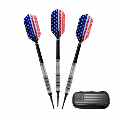 Limited Edition Viper Patriot 80% Tungsten Soft Tip Darts 20 Grams with USA Case