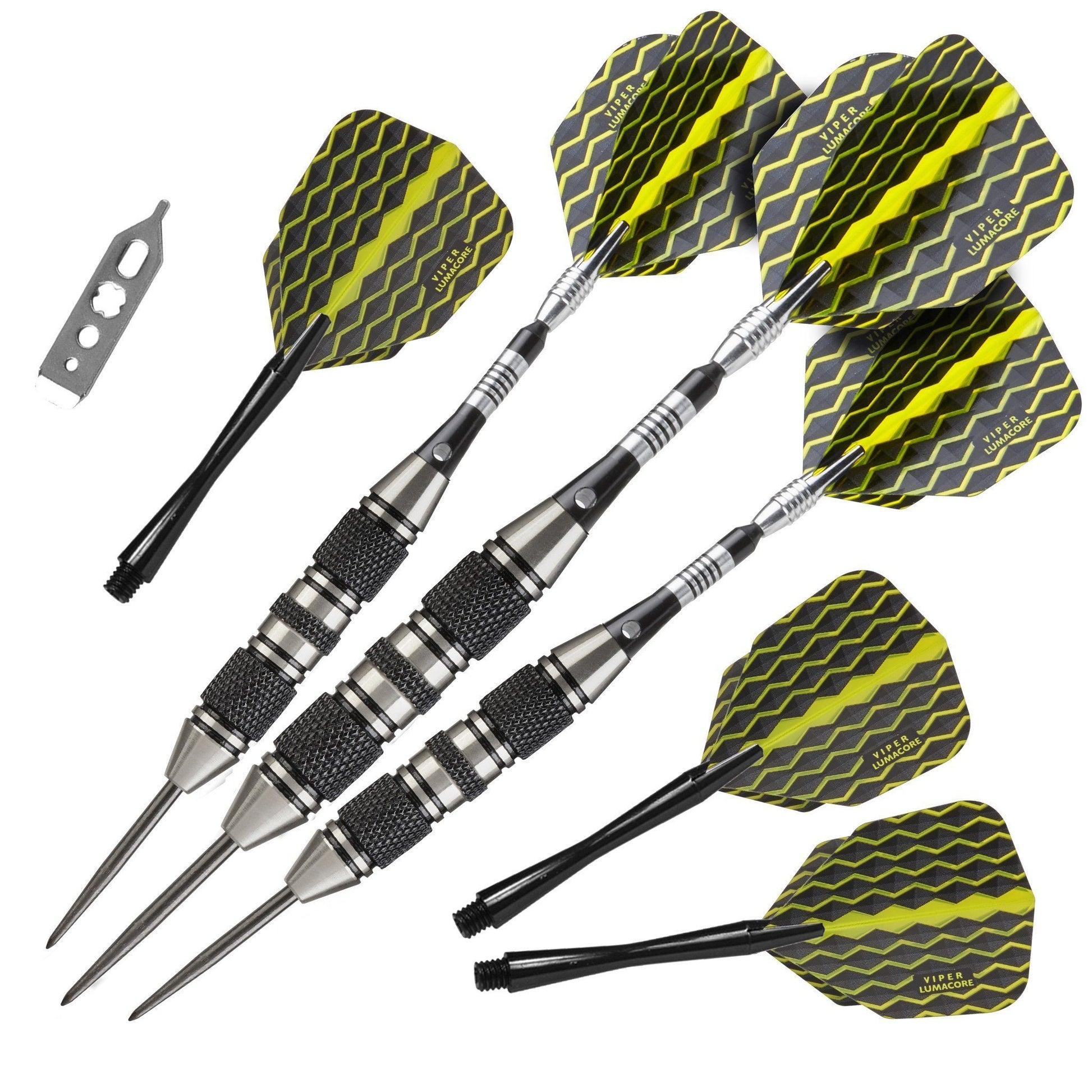 [REFURBISHED] Viper The Freak Darts Steel Tip Darts 3 Knurled Rings Barrel 22 Grams Refurbished Refurbished GLD Products 