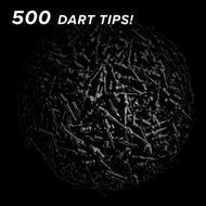 Viper Tufflex Tips II 1/4" Black 500Ct Soft Dart Tips