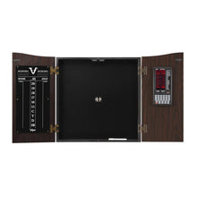 Load image into Gallery viewer, Viper Vault Deluxe Dartboard Cabinet with Built-In Pro Score, AIM 360 Dartboard, Laser Throw Line, and Shadow Buster Light Viper 
