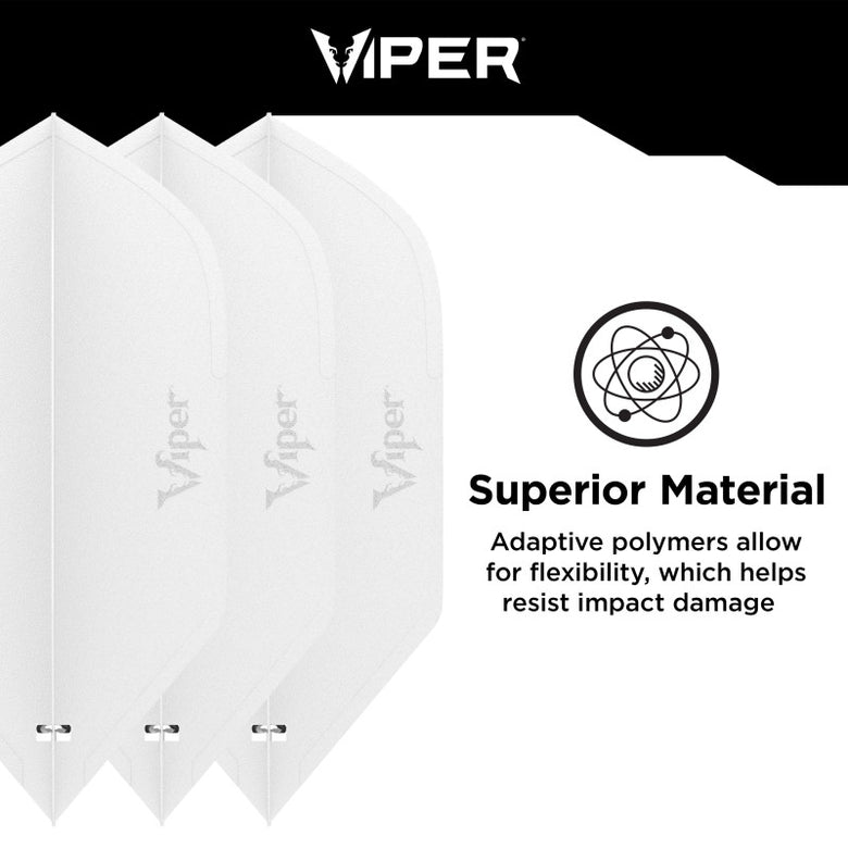 Viper Cool Molded Dart Flights Slim White