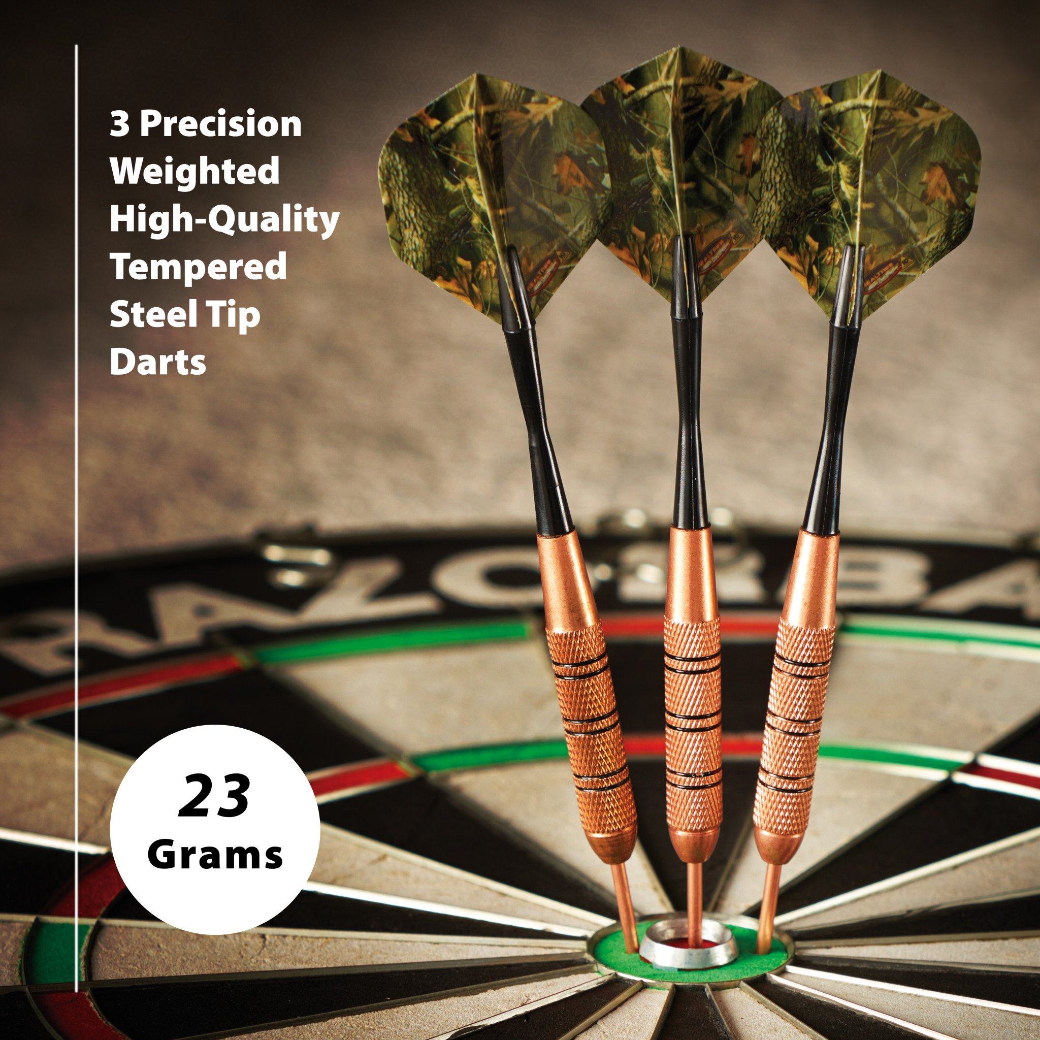 [REFURBISHED] Fat Cat Realtree Hardwoods HD Steel Tip Darts 23 Grams Refurbished Refurbished GLD Products 