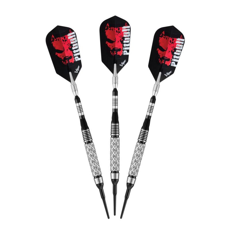 Viper Pitbull Darts 90% Tungsten Soft Tip Darts Diamond Cut Barrel 18 Grams Soft-Tip Darts Viper 