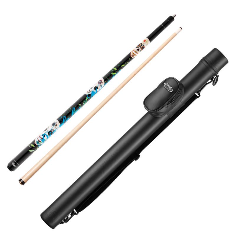 Viper Underground Dia de los Muertos Cue and Casemaster Q-Vault Supreme Black Cue Case Billiards Viper 