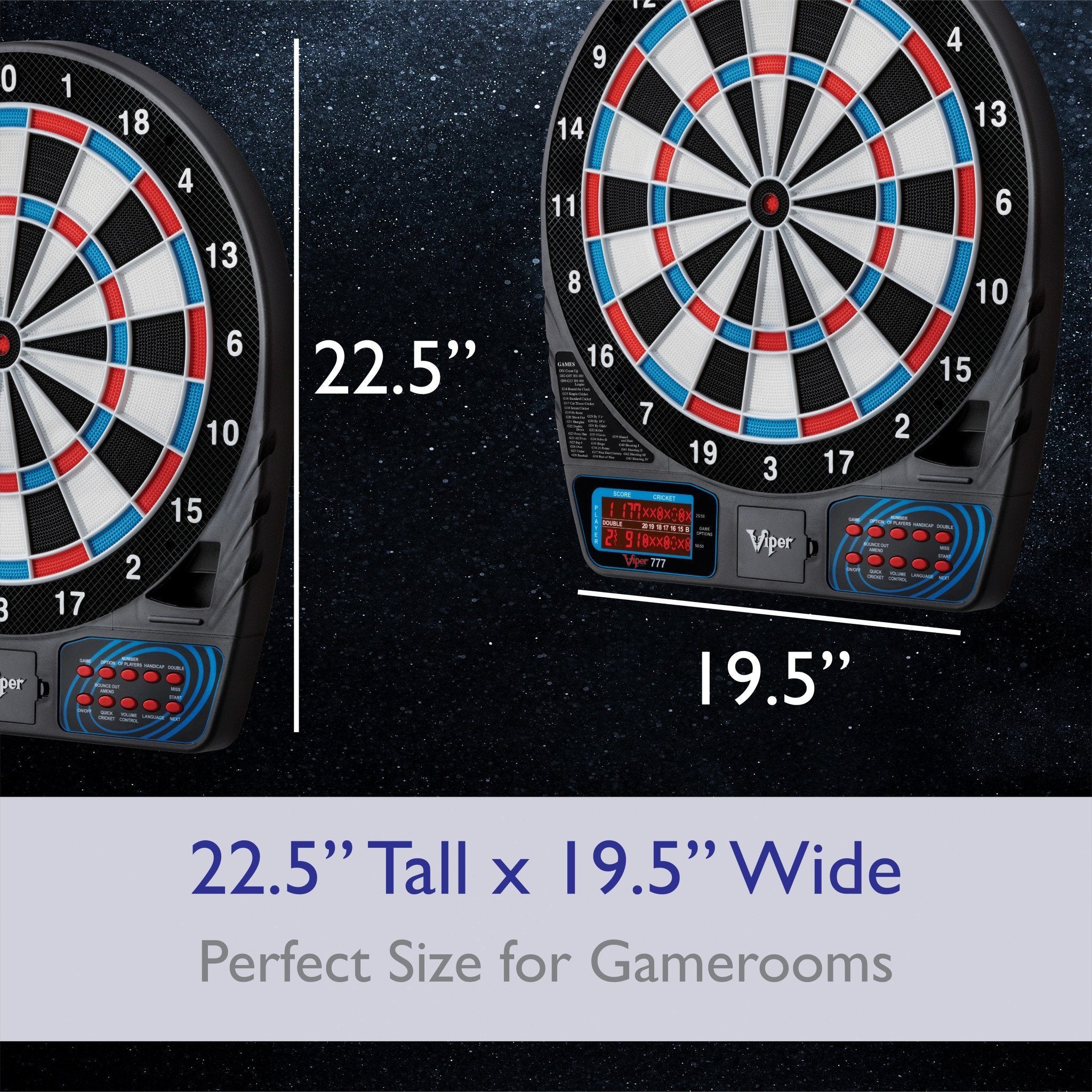 Open Box] Viper 777 Electronic Dartboard 15.5