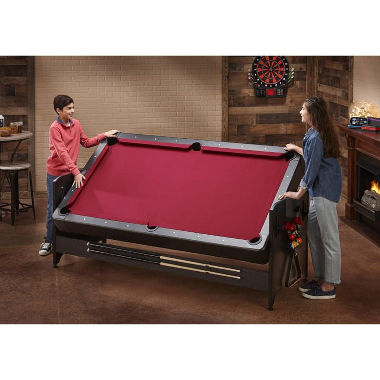 Fat Cat Original 3-in-1 Burgundy 7' Pockey™ Multi-Game Table Multi-Tables Fat Cat 