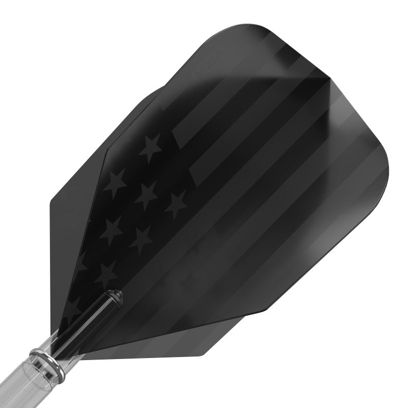 V-75 Dart Flights Standard American Flag Black Traditional