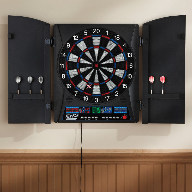 Fat Cat Electronx Electronic Dartboard, 13.5" Compact Target