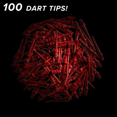 Viper Tufflex Tips II 2BA 100Ct Soft Dart Tips Red