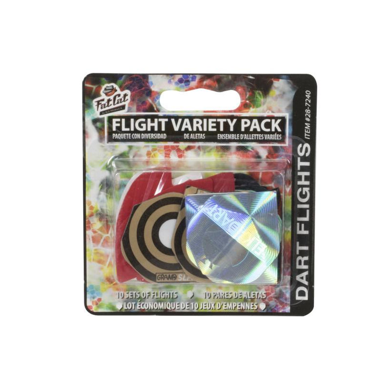 Fat Cat Variety Flight Value Pack - 10 Sets Dart Flights Fat Cat 