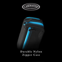 Load image into Gallery viewer, Casemaster Plazma Pro Dart Case Black with Blue Trim and Phone Pocket Dart Cases Casemaster 
