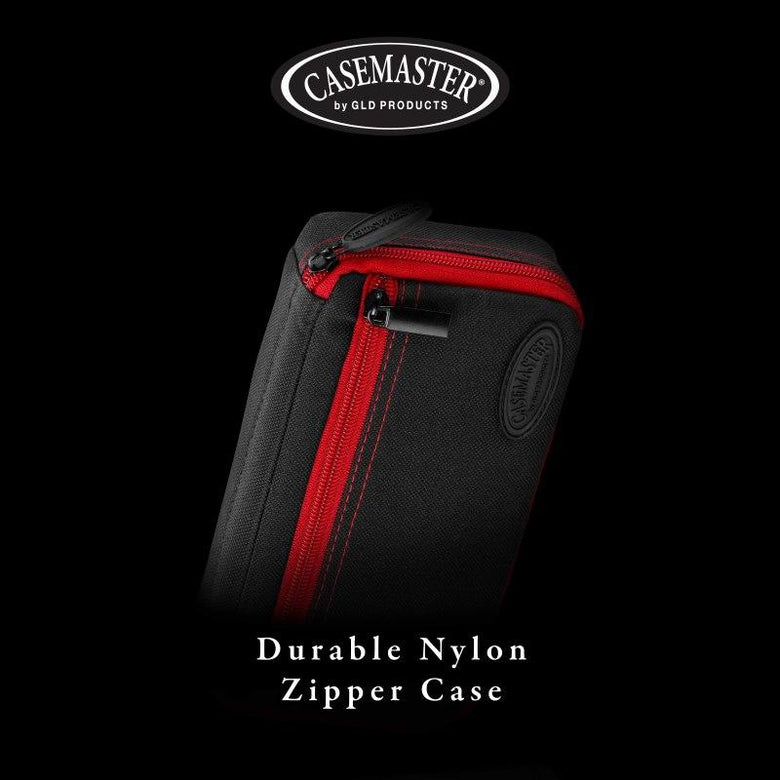 Casemaster Plazma Dart Case Black with Ruby Zipper Dart Cases Casemaster 