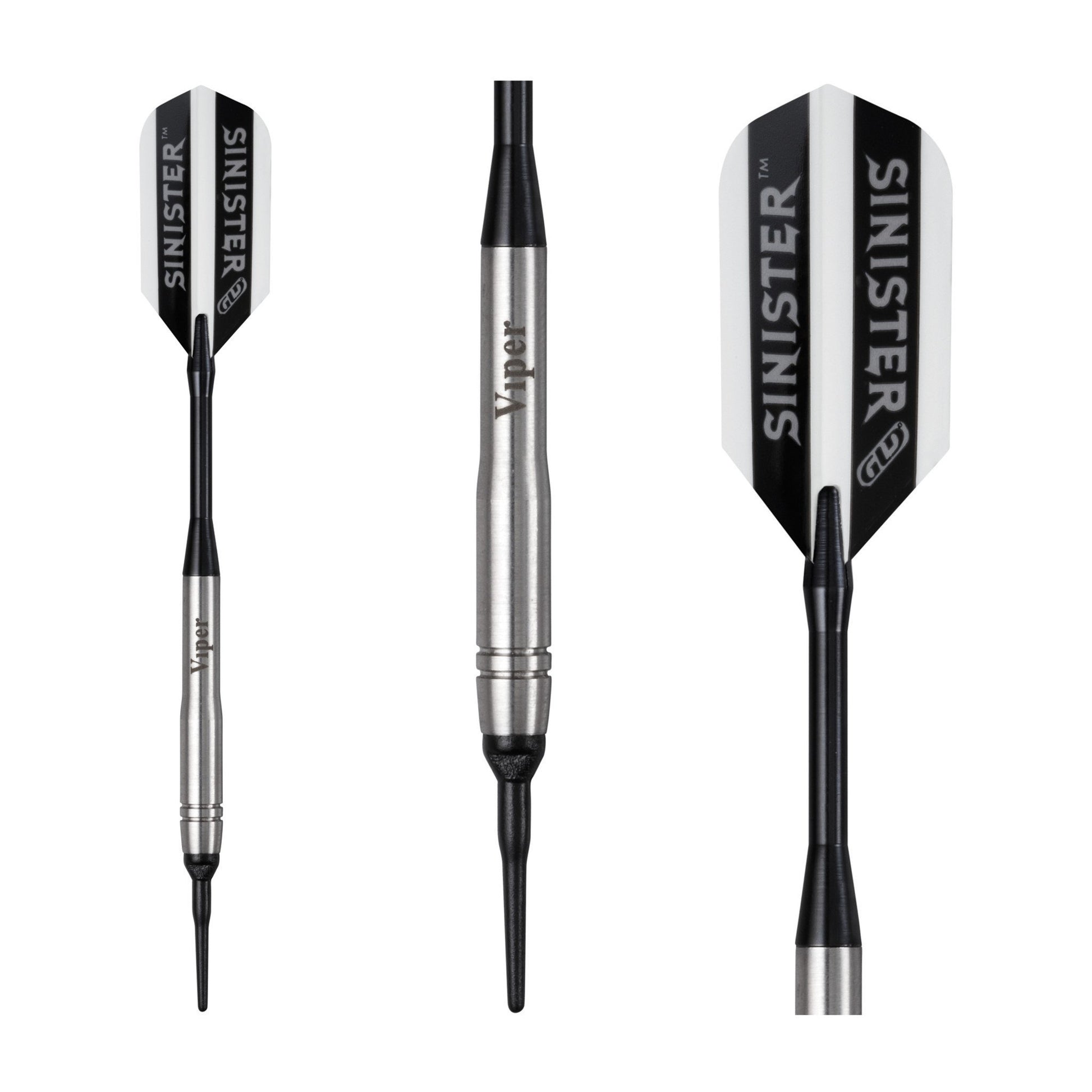 [REFURBISHED] Viper Sinister Darts 95% Tungsten Soft Tip Darts Grooved Barrel 18 Grams Refurbished Refurbished GLD Products 